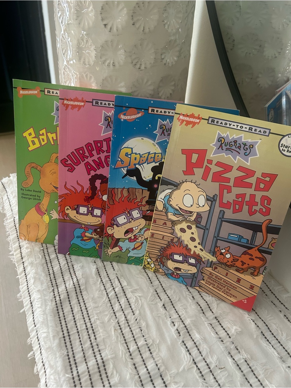 Vintage 90s Nickelodeon Rugrats Paperback Easy Reader Book Set 4